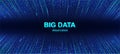 Colorful Big Data visualization background